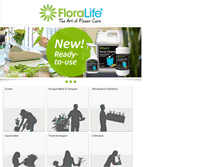 Tablet Screenshot of floralife.com